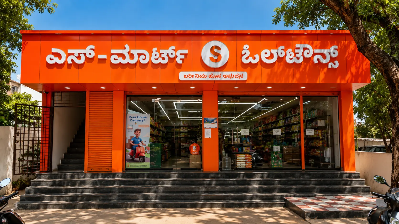 OLTOWNS S-Mart supermarket storefront